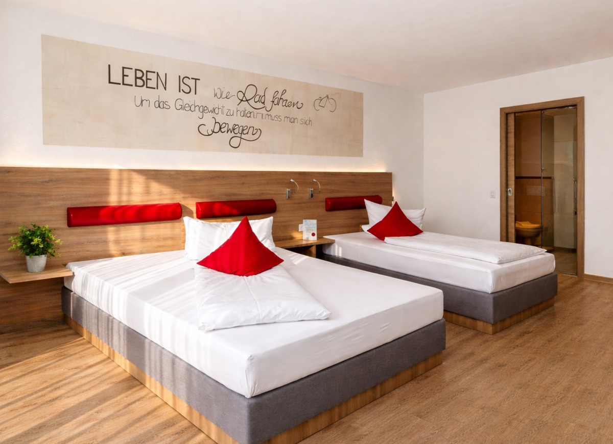 Twin-/ Dreibettzimmer Hotel Asgard